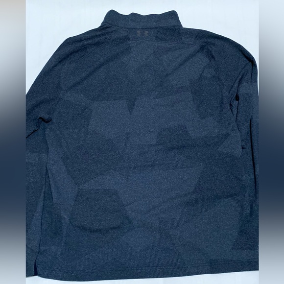 Under Armour Blue Long Sleeve Golf Shirt - Picture 3 of 3